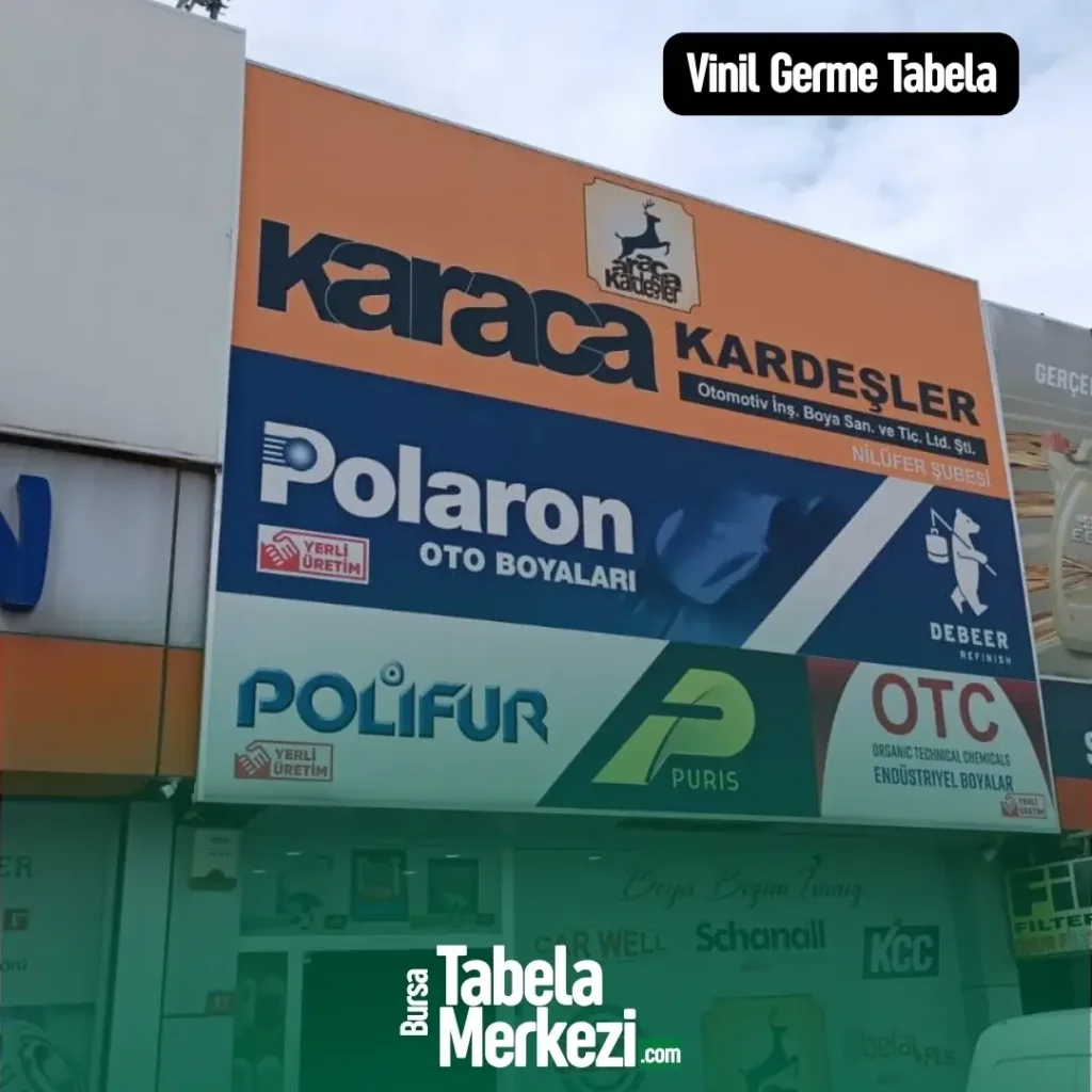 Vinil Germe Tabela Tabela Küçük Sanayi