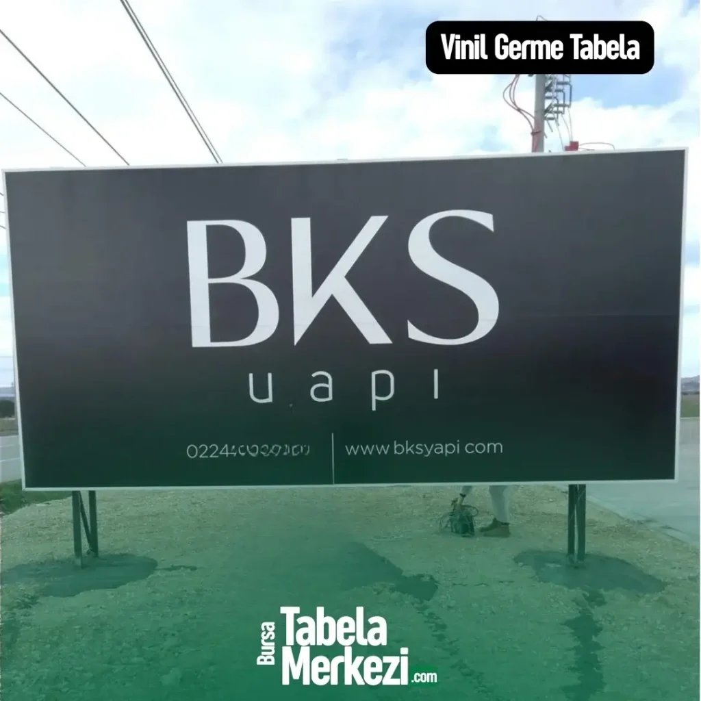 Yol üzeri Çift Ayaklı Vinil Yol Germe Tabela